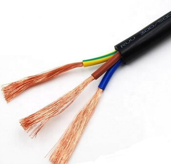 300 / 500V 3 Core 1.5mm 2.5mm 4mm 6mm 10mm H05VV-F كبل مرن RVV 3 * 0.75mm كبل الطاقة المرن PVC المعزول بكابل كهربائي وسلك كهربائي